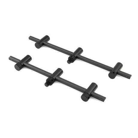 Confezione 2 Buzz bars regolabile Fox Black Label Carbonio 3 canne 22 - 25 cm