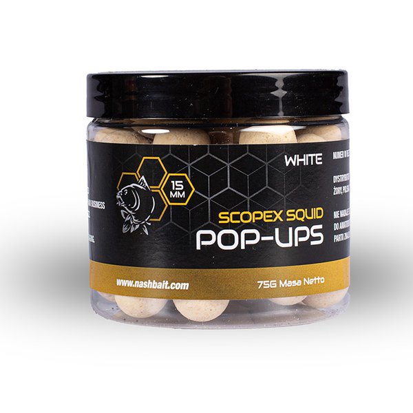 Pop Ups Nash Scopex Squid Bianco 15 mm