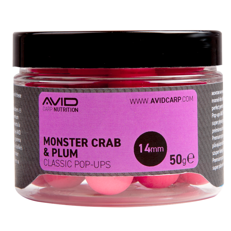 Pop ups Avid Carp Monster Crab & Prugna 14 mm