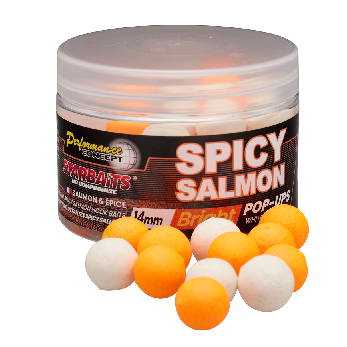 Pop ups Starbaits PC Spicy Salmon Luminoso 14 mm