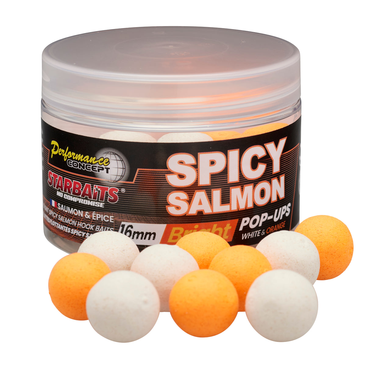 Pop ups Starbaits PC Spicy Salmon Luminoso 16 mm