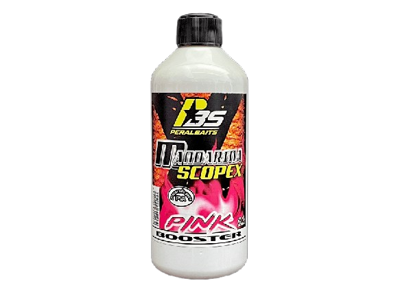 Liquido Booster Rosa Peralbaits Mandarina Scopex 500 ml