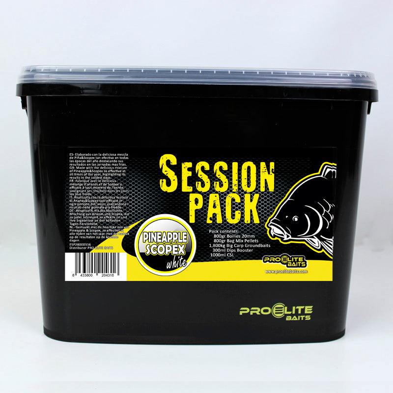 Session Pack Pro Elite Baits Ananas Scopex Bianco