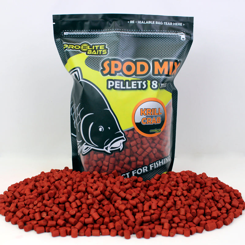 Pellet Spod Mix Pro Elite Baits Krill Granchio 8 mm