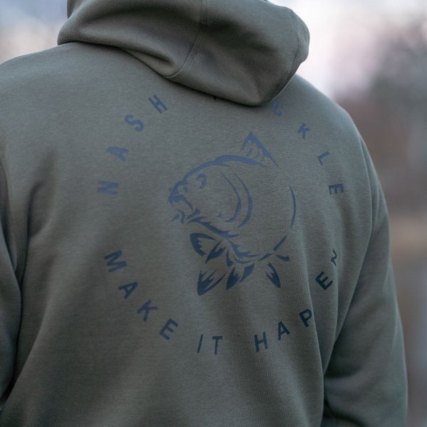 Felpa Nash Make It Happen Carp Logo Verde