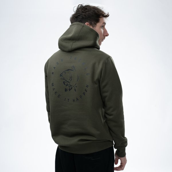 Felpa Nash Make It Happen Carp Logo Verde