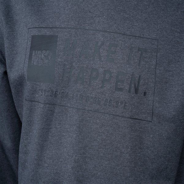 Felpa Nash Make It Happen Coordinates Blu Grigio