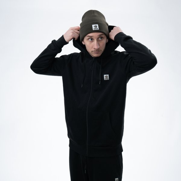 Felpa Nash Make It Happen con zip Nero