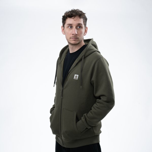Felpa Nash Make It Happen con zip Verde