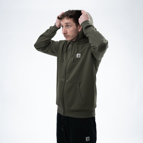 Felpa Nash Make It Happen con zip Verde