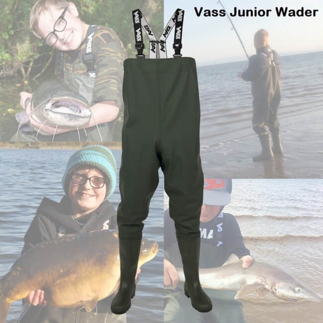 Vass Tex 600-70J Chest Waders Junior Verde