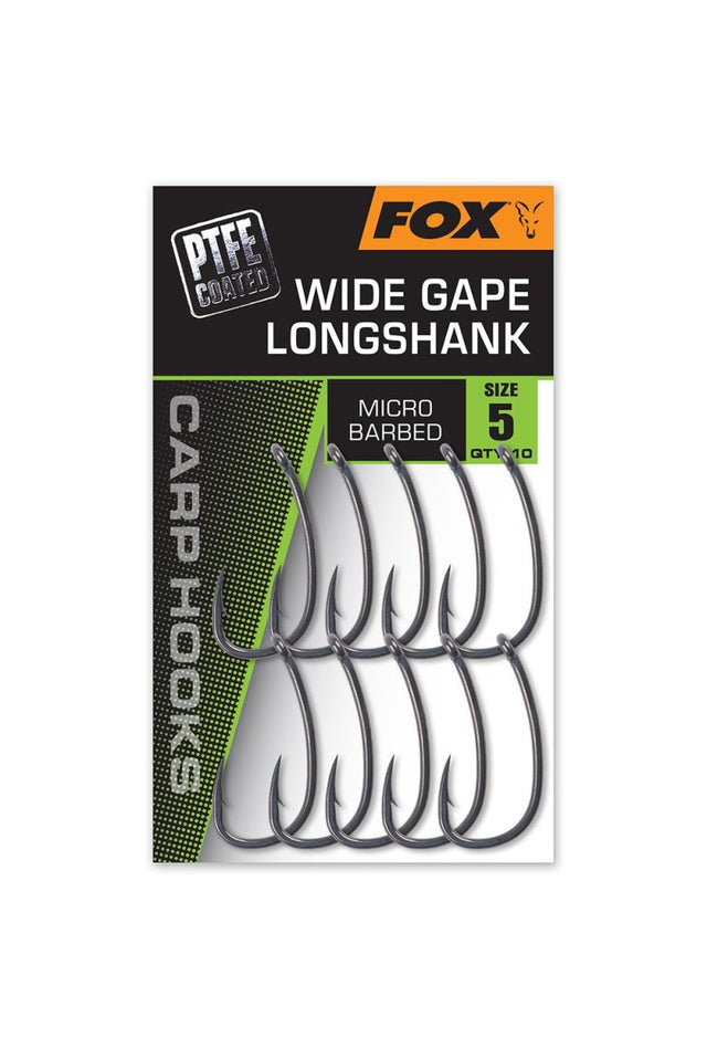 Anzuelos Fox Super Wide Gape Long Shank - Tienda Carpfishing