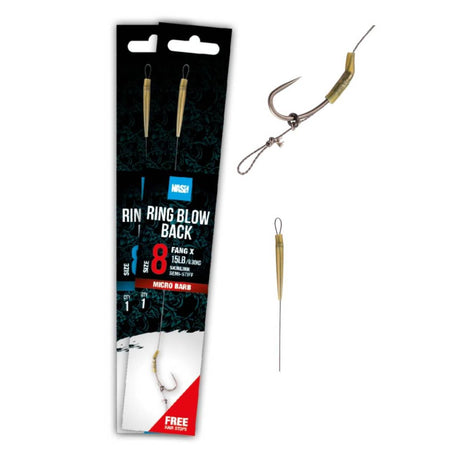 Anzuelos montados Nash Ring Blow Back Rig - Tienda Carpfishing