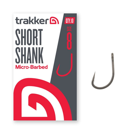 Anzuelos Trakker Short Shank Hooks (Micro Barbed) - Tienda Carpfishing
