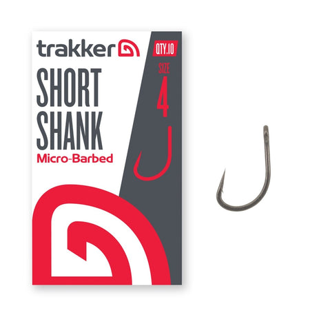 Anzuelos Trakker Short Shank Hooks (Micro Barbed) - Tienda Carpfishing