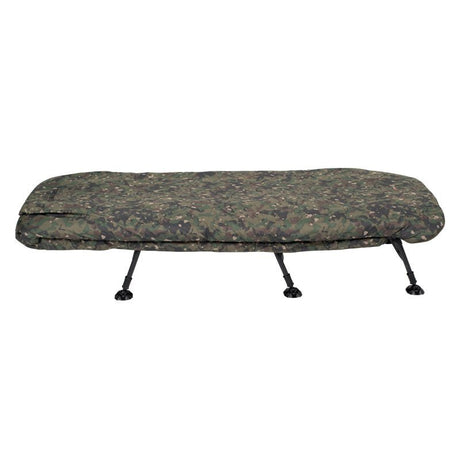 Bed Chair con saco de dormir Trakker RLX Camo 6 patas - Tienda Carpfishing