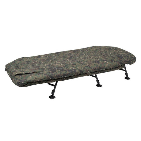 Bed Chair con saco de dormir Trakker RLX Camo 6 patas - Tienda Carpfishing