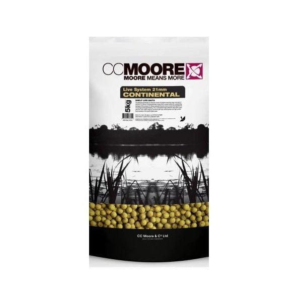 Boilies Ccmoore Live System Continental 21 mm 5 Kg - Tienda Carpfishing