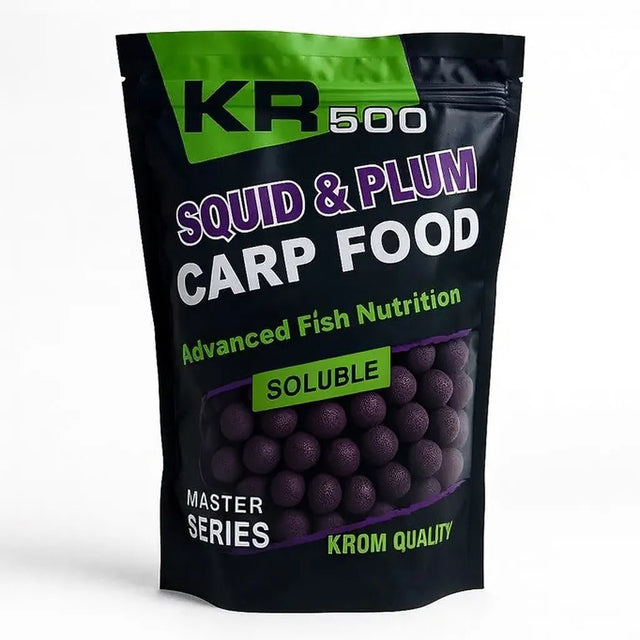 Boilies Solubles Krom Quality KR500 Squid & Plum 20 mm 800G - Tienda Carpfishing