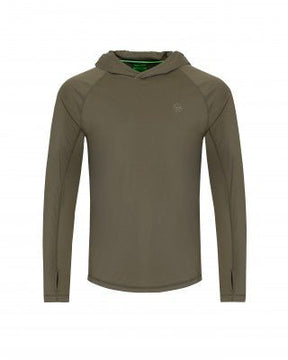 Camiseta técnica Korda UPF Dark Khaki - Tienda Carpfishing