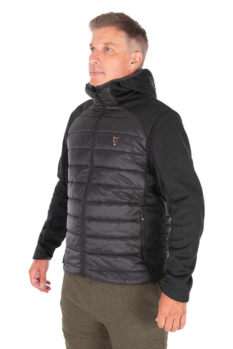Chaqueta Fox Collection Hybrid Negro/Naranja - Tienda Carpfishing