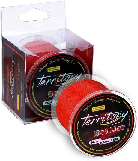 Hilo Mikado Territory Rojo 600 m - Tienda Carpfishing