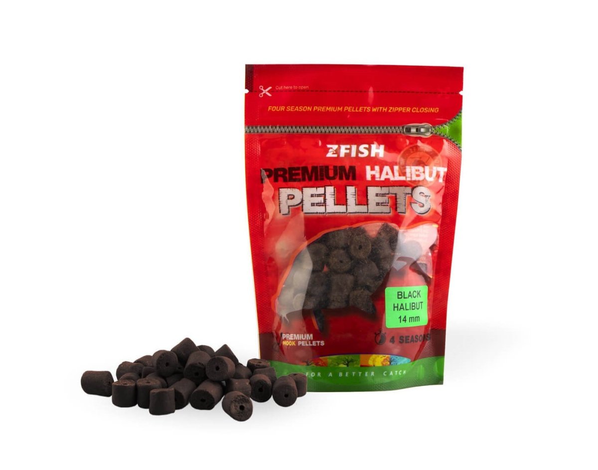 Hook Pellets Zfish Premium Black Halibut 14 mm - Tienda Carpfishing