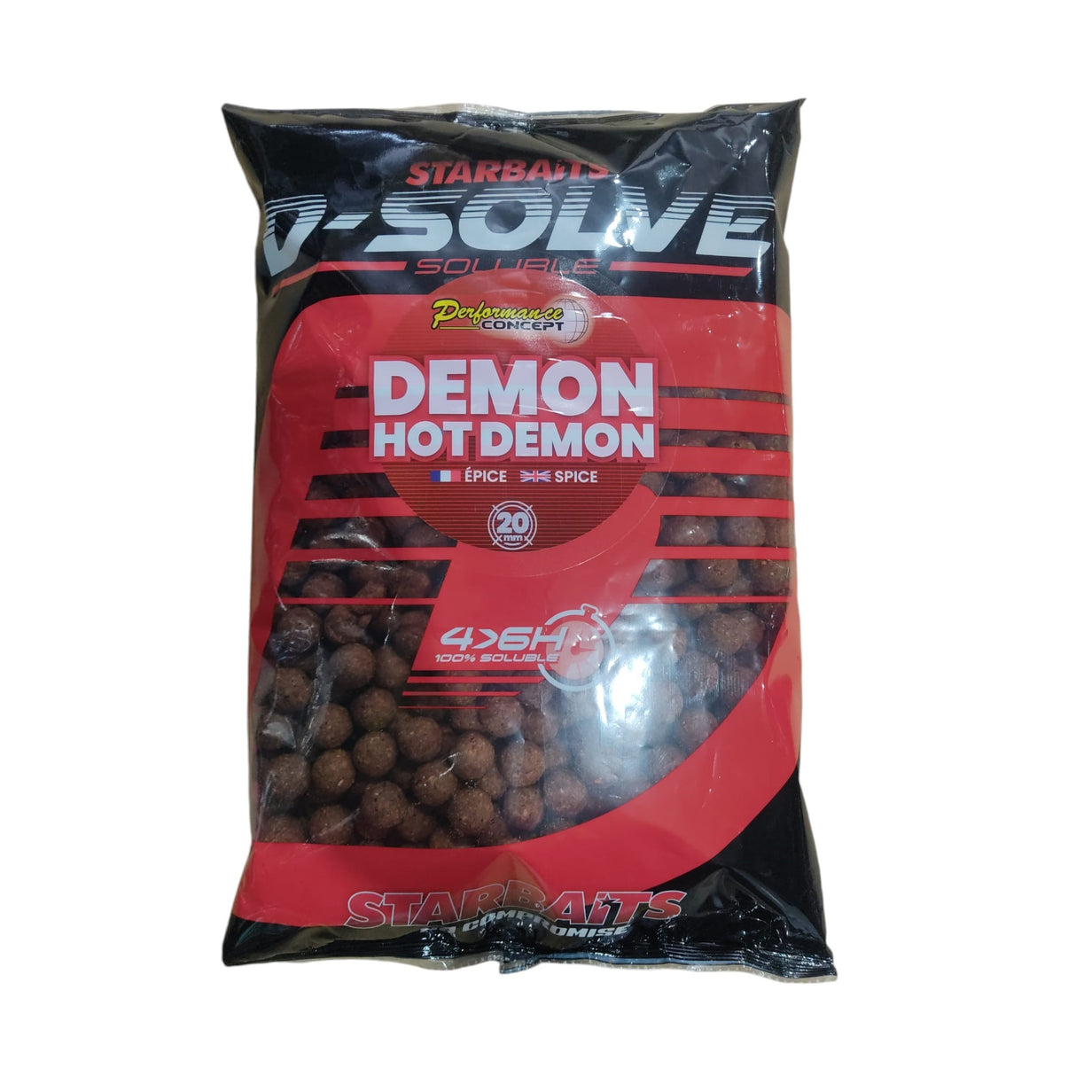 Boilies Starbaits Solubili Hot Demon 20 mm 2,5 kg