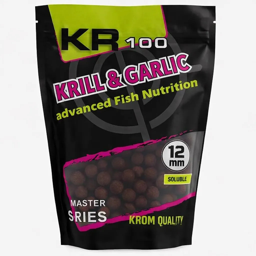Boilies Solubile Krom Quality KR100 Krill e Garlic 12mm 800G