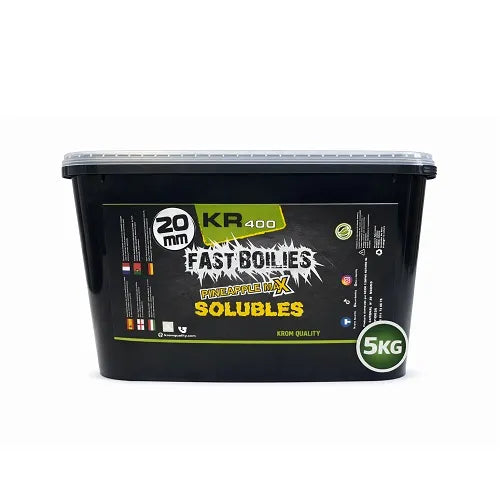 Boilies Solubile Krom Quality KR400 Pineapple Max 20mm 5KG