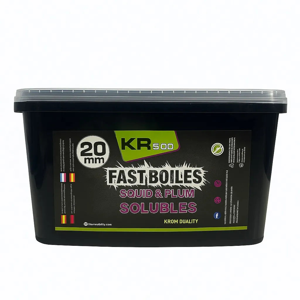Boilies Solubile Krom Quality KR500 Squid & Plum 20mm 3KG