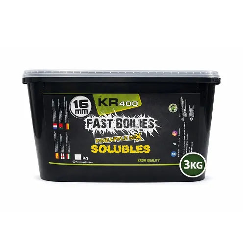 Boilies Solubile Krom Quality KR400 Pineapple Max 16mm 3KG