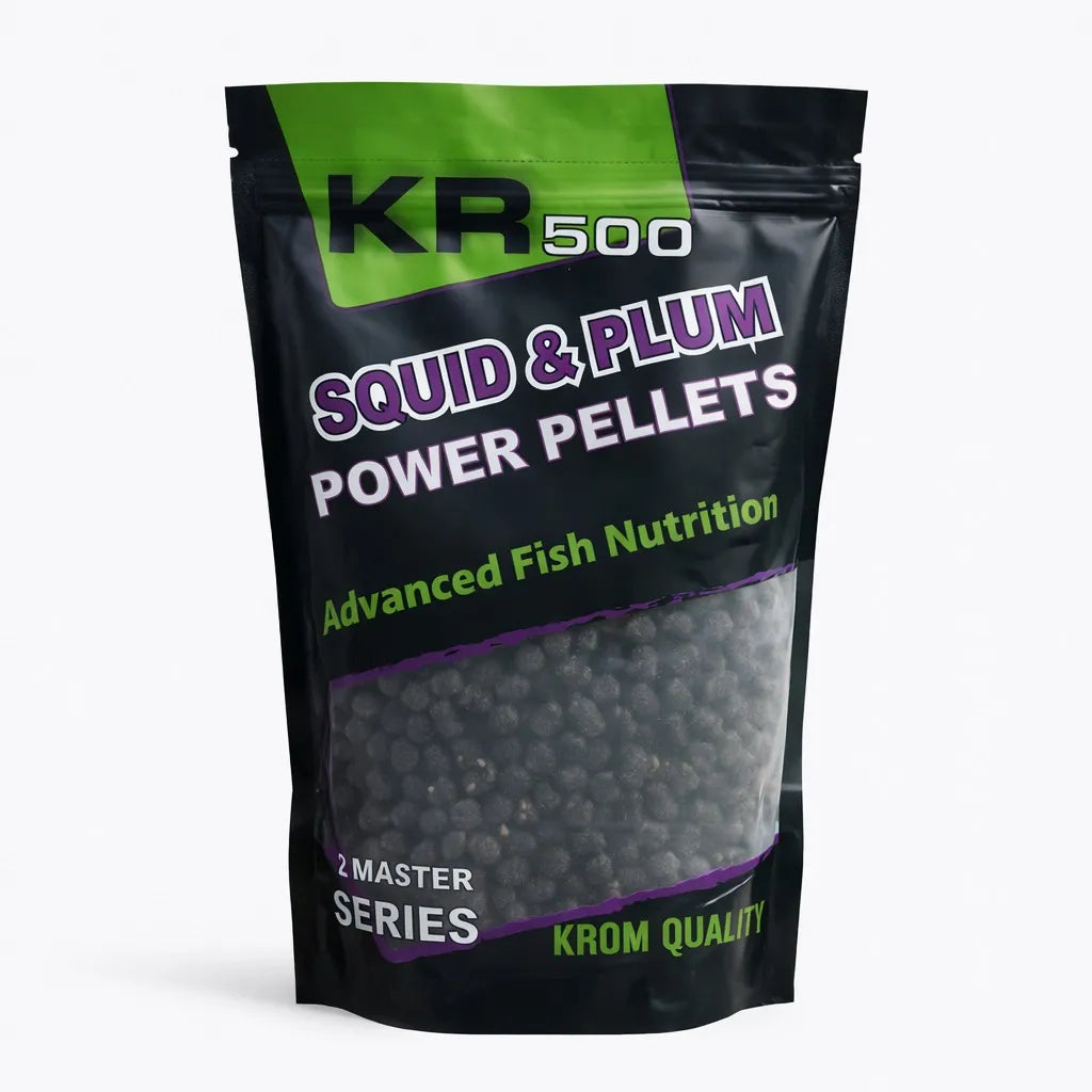 Pellets Krom Quality KR500 potere Squid & Plum 8MM 800G