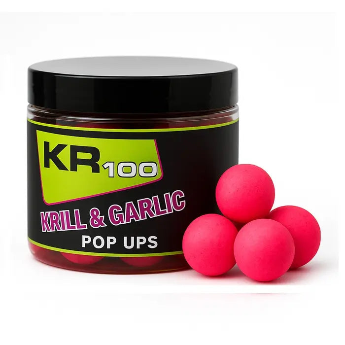 Pop Ups Krom Quality KR100 Krill e Garlic Rosa 15 mm
