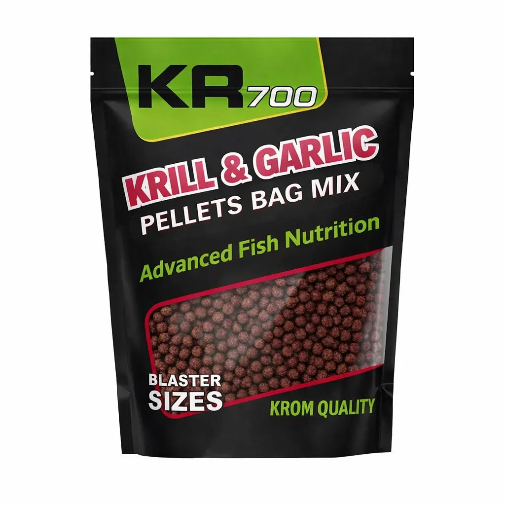 mescolare Pellets Krom Quality KR100 Krill e Garlic 4,5 mm 800 g