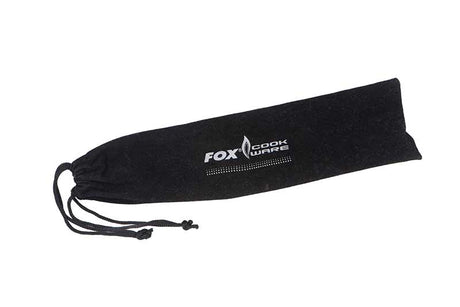 Juego de cubiertos Fox CookWare acero inoxidable negro - Tienda Carpfishing