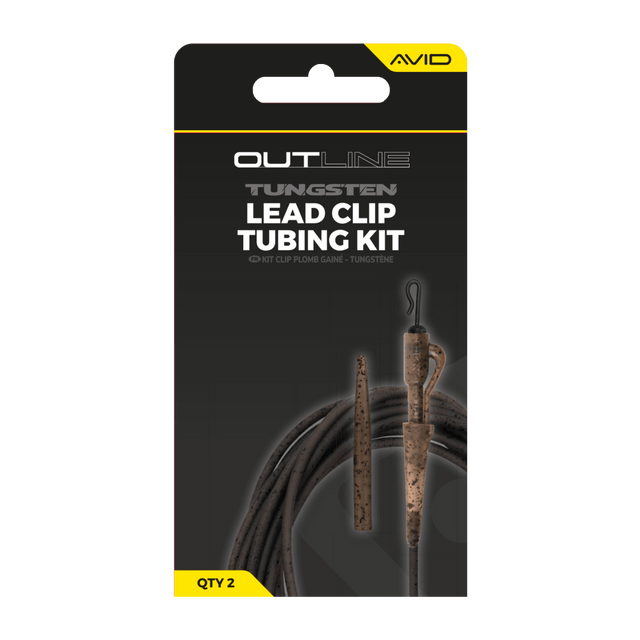 Kit Lead Clip Tungsten Tubing Avid Carp Outline - Tienda Carpfishing