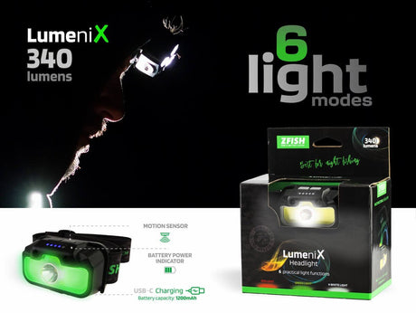 Linterna frontal Zfish Lumenix - Tienda Carpfishing