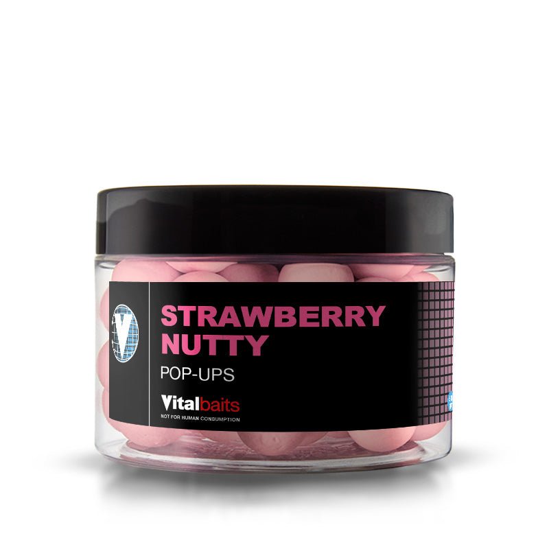 Pop ups Vitalbaits Strawberry Nutty 14 mm - Tienda Carpfishing