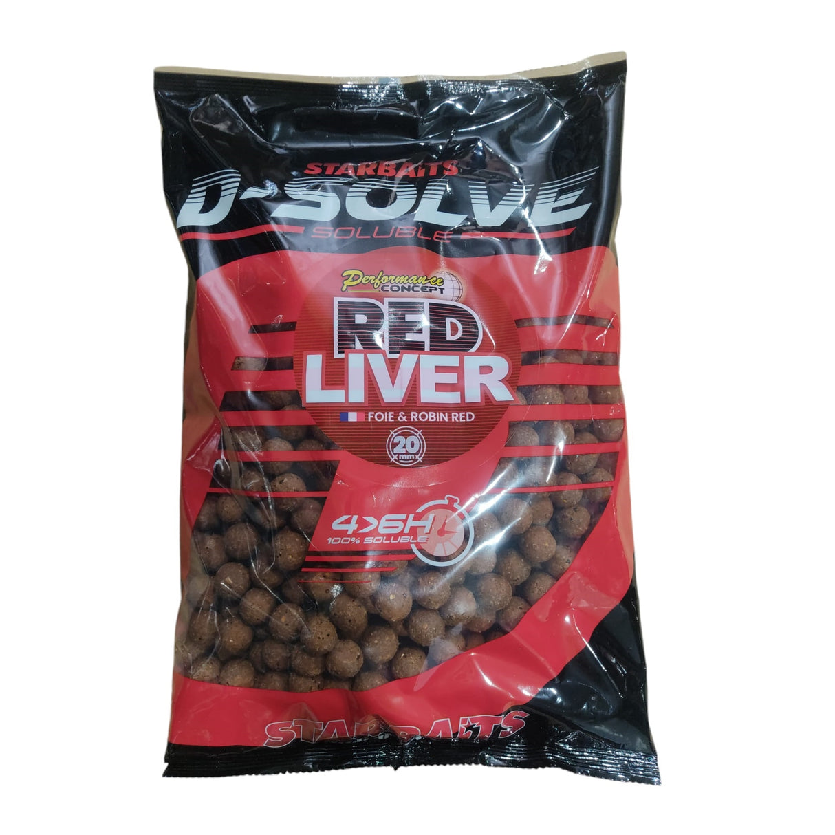 Boilies Starbaits Solubili Red Liver 20 mm 2,5 kg