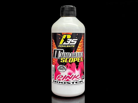 Remojo Booster Pink Peralbaits Mandarina Scopex 500 ml - Tienda Carpfishing
