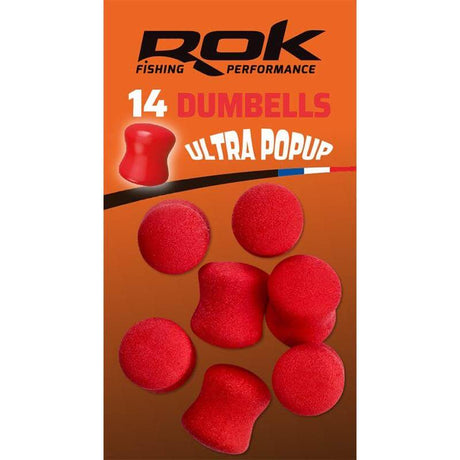 Dumbells Ultra Pop Up Rok Fishing Rojo