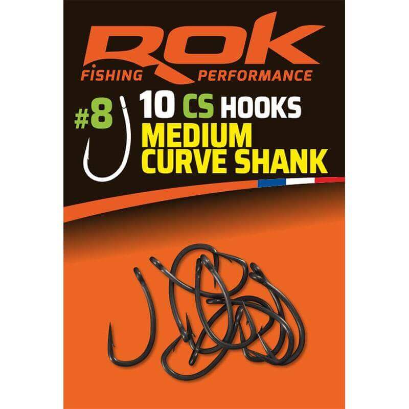 Anzuelos Rok Fishing Medium Curve Shank - Tienda Carpfishing