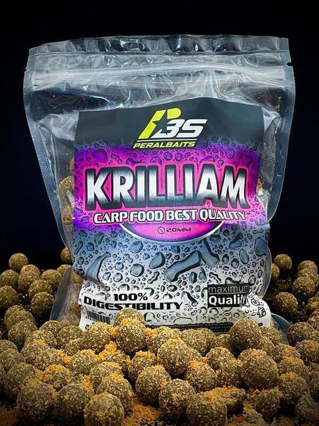 Boilies Peralbaits Krilliam 20 mm - Tienda Carpfishing