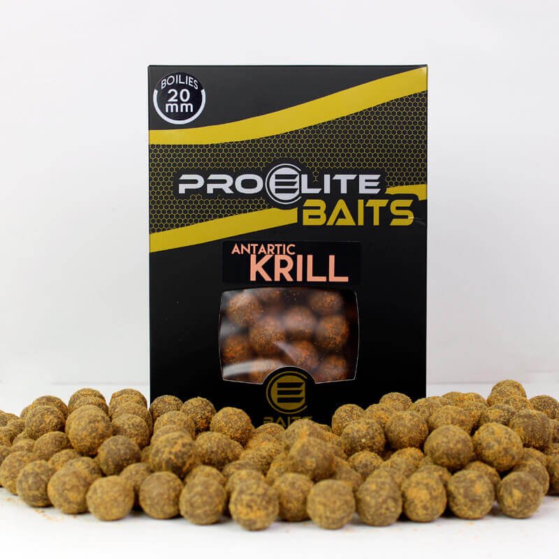 Boilies Pro Elite Baits Gold Antartic Krill 20 mm - Tienda Carpfishing