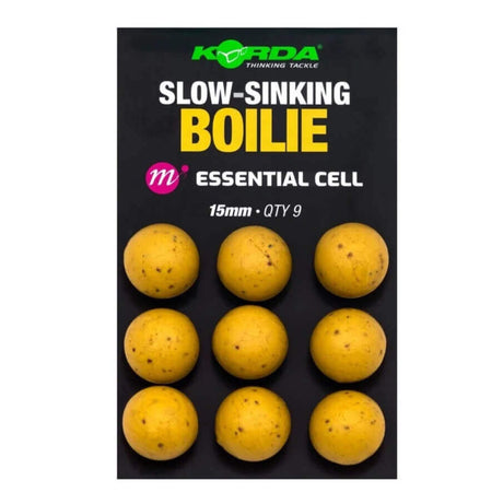 Boilies Slow Sinking Korda Essential Cell 15 mm - Tienda Carpfishing