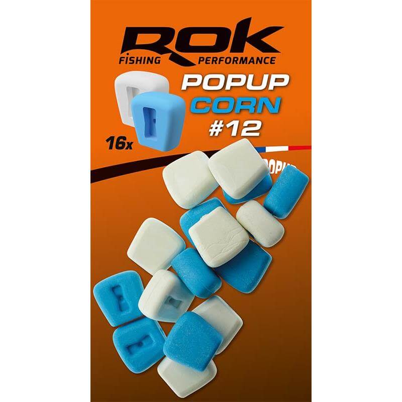 Maíz Pop up Rok Fishing Azul/Blanco 12 - Tienda Carpfishing