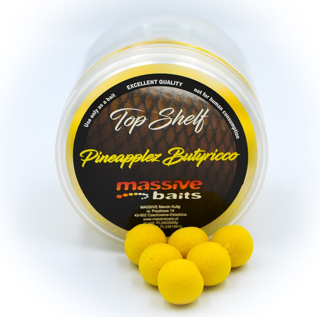 Pop ups Massive Baits Piña 18 mm - Tienda Carpfishing