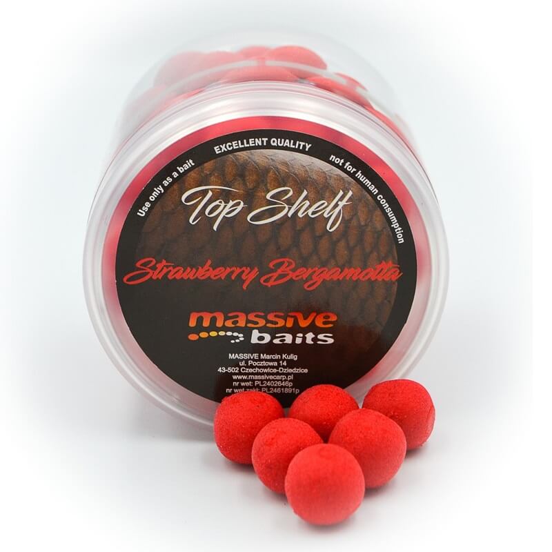 Pop ups Massive Baits Strawberry Bergamotta 14 mm - Tienda Carpfishing