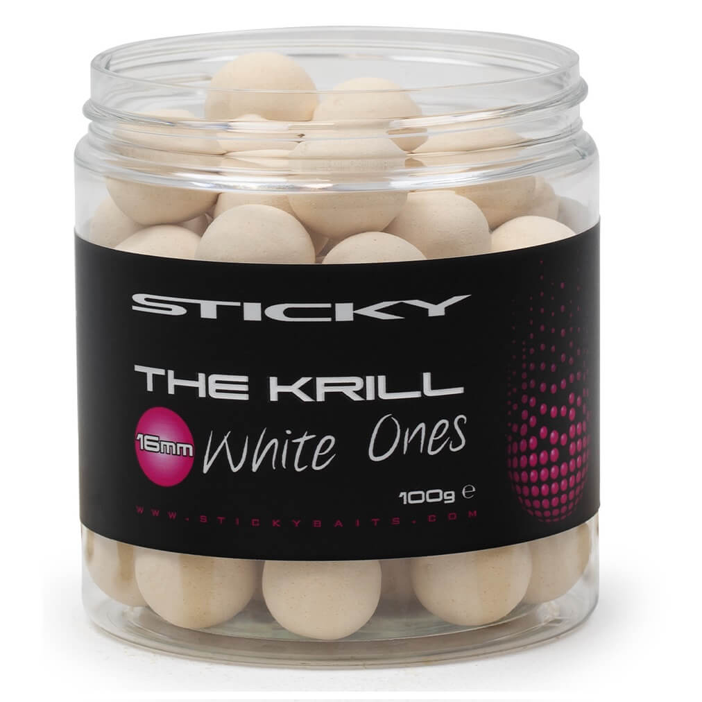 Pop Ups Sticky Krill Blanco 12 mm - Tienda Carpfishing